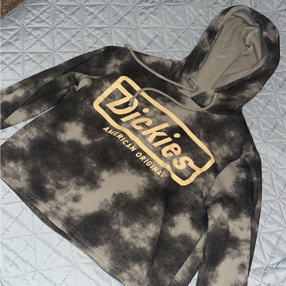 Dickies Black and Cream Tie-Dye Hoodie